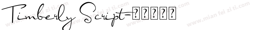 Timberly Script字体转换